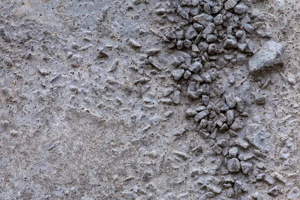Macro Fragment Van Een Oude Grijze Betonnen Muur Met Roestige — Stockfoto