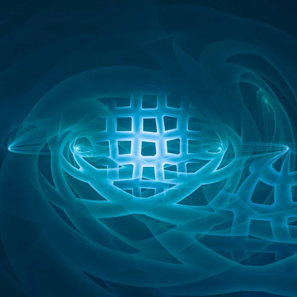 Plexus Veineux Abstraits Fond Bleu Illustration Futuriste Concept Style Radiographique — Photo