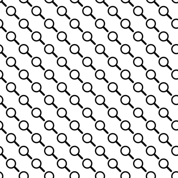 Seamless Magnifying Glass Line Art Pattern Background Square Background — Stock Photo, Image