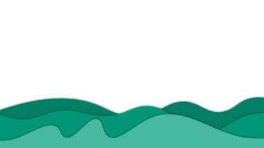 Wavy elegant papercut layers background