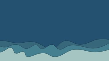 Dalgalı zarif kağıt kesim katmanları arkaplanı