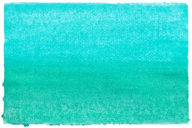 Isolated green tone watercolor painting on white background. Cut out watercolor design element.