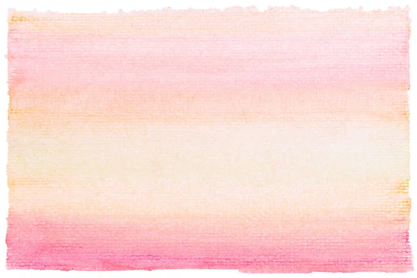 Isolado Rosa Laranja Pintura Tom Aquarela Sobre Fundo Branco Cortar — Fotografia de Stock