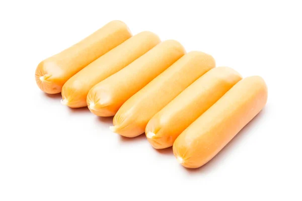 Isolated Pile Sausage White Background — Foto de Stock