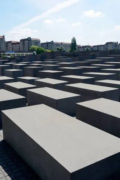 Berlín Německo 2016 Památník Zavražděným Židům Evropě Nebo Památník Holocaustu — Stock fotografie