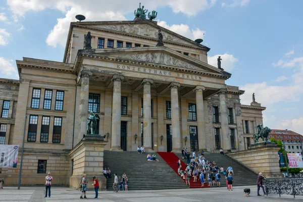 Berlin Germany 2016 Concert Hall Gendarmenmarkt One Most Beautiful Places — Stock Photo, Image