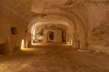 Bet She 'arim Ulusal Parkı' ndaki Haham Yehuda Hanassi 'nin Mağarası, Kiryat Tivon, İsrail. Gömme mağarası
