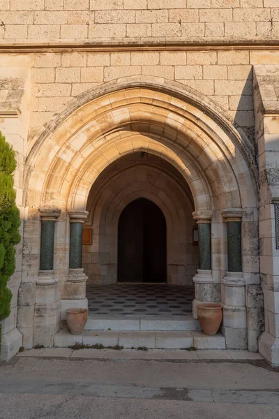 Entrée Cintrée Cour Cathédrale Saint Georges Jérusalem Israël — Photo