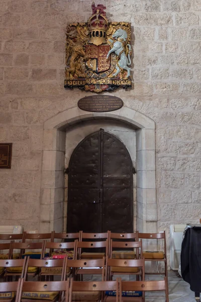 Gerusalemme Israele 2021 Interno Della Cattedrale San Giorgio Gerusalemme Israele — Foto Stock