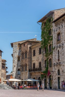 San Gimignano, Italy 05-30-2017 The beautiful, picturesque, historic town of San Gimignano in Tuscany, Italy