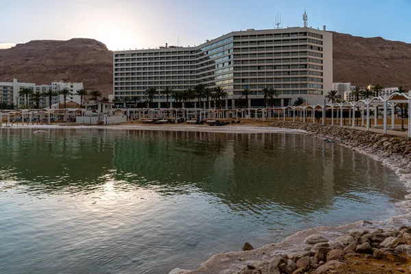 Dead Sea Israel Лютого 2022 Dead Sea Ein Bokek Hotel — стокове фото