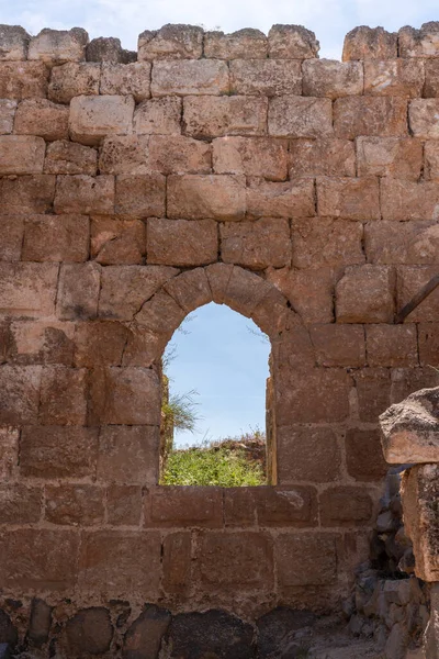 Arched Features Belvoir Fortress Kohav Hayarden National Park Israel Ruins — Fotografia de Stock