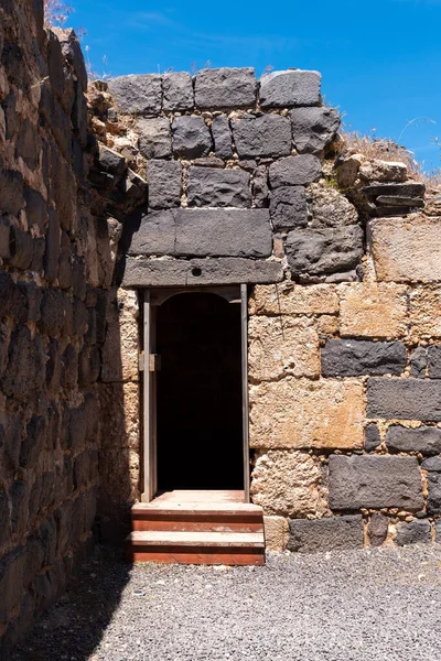 Belvoir Kalesi Harabeleri - Kokhav HaYarden Ulusal Parkı, İsrail. Haçlı kalesinin kalıntıları..