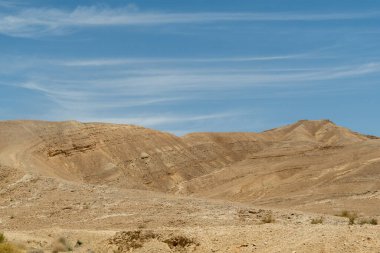 Güney İsrail 'deki Negev Çölü' nün güzel manzarası 