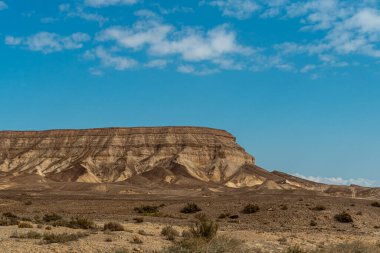 Güney İsrail 'deki Negev Çölü' nün güzel manzarası 