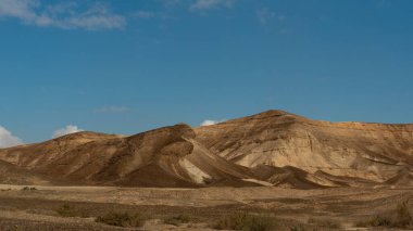 Güney İsrail 'deki Negev Çölü' nün güzel manzarası 