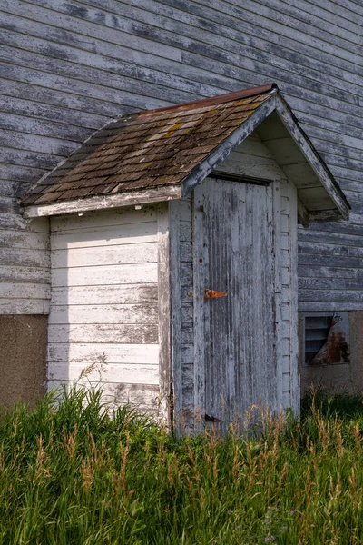 Entrérum Ett Gammalt Enrums Skolhus Sommardag Nära Erhard Minnesota Usa — Stockfoto