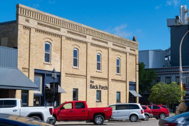 Perham, Minnesota ABD 11 Temmuz 2022 Perham, Minnesota ABD merkezli ticari binalar 