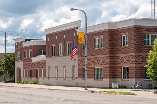 Perham Minnesota Usa Julio 2022 Edificios Comerciales Centro Perham Minnesota — Foto de Stock