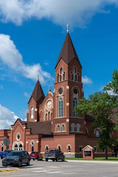 Perham Minnesota Usa Červenec 2022 Katolický Kostel Jindřicha Perhamu Minnesota — Stock fotografie