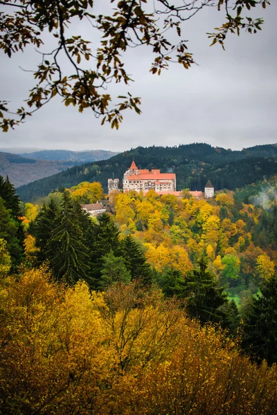 Slott i skogene – stockfoto