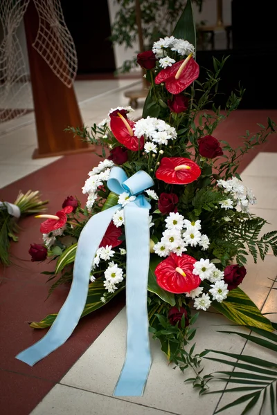 Flores funerarias Imagen de stock