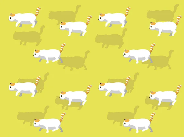 Dieren Animatie Kat Exotische Stenografisch Cartoon Vector Naadloze Wallpaper — Stockvector