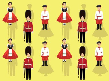 Manga Biçimli Avrupa Çizgi Filmi Karakteri Kusursuz Duvar Kağıdı