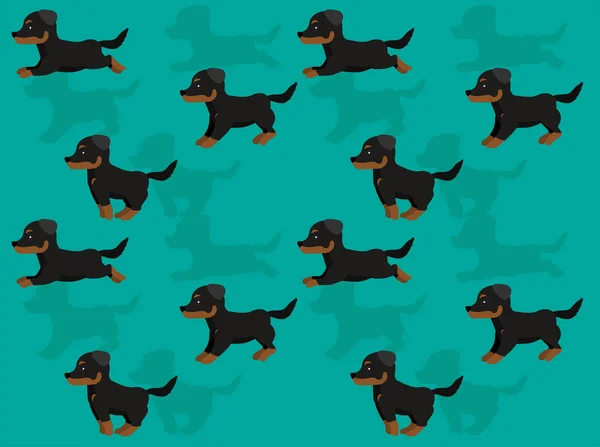 Pies Rasa Beauceron Cartoon Bezszwowe Tapety Tło — Wektor stockowy
