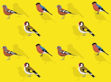 UK Finch Çizgi Filmi Kusursuz Duvar Kağıdı Arkaplanı
