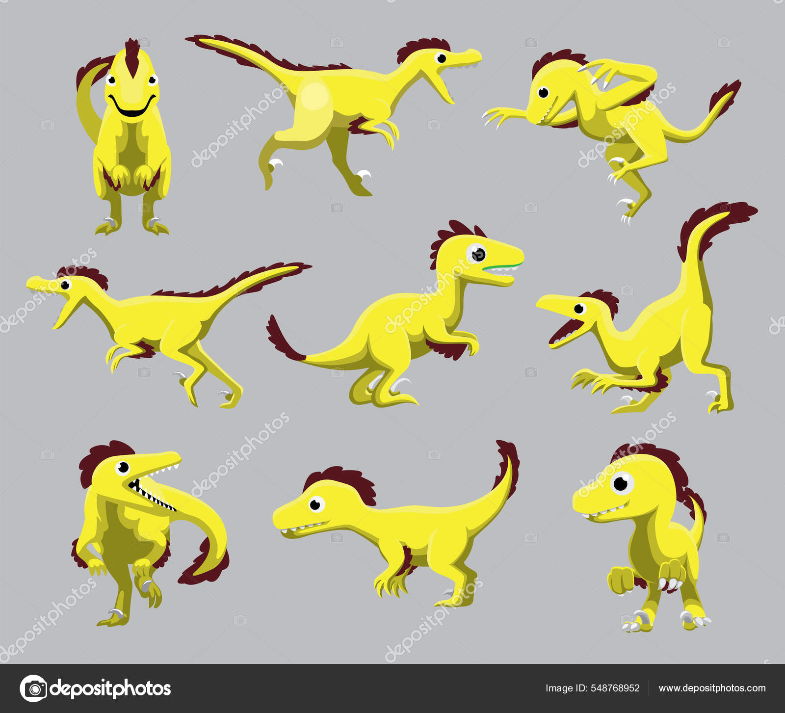 Lindo Dibujo De Velociraptor