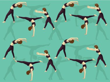 Jimnastik Geriye Yürür Kusursuz Duvar Kağıdı Arkaplanı