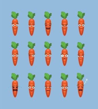 Havuç Çizgi Filmi Duygusal Vektör İllüzyonuna Karşı