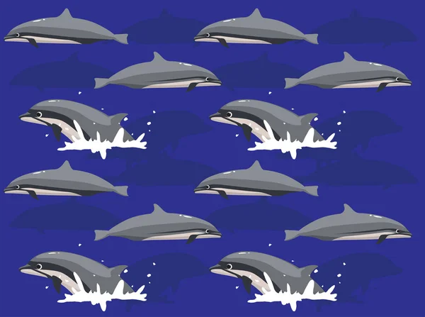 นหล งวอลล เปเปอร Dolphin Seamless ของ Fraser — ภาพเวกเตอร์สต็อก