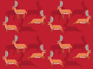 Geyik Fallow Canlandırması Kusursuz Duvar Kağıdı Arkaplanı