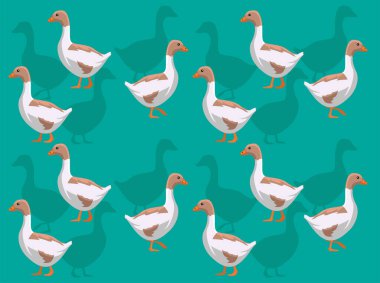 Kaz Buff Canlandırması Kusursuz Duvar Kağıdı Arkaplanı