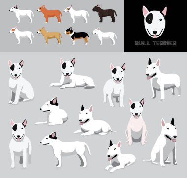 Köpek Boğa Teriyeri Çizgi film Vektör Resimleri Renk Değişikliği Ayarları