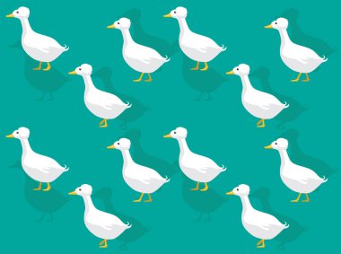 Duck Crested Animasyon Kusursuz Duvar Kağıdı Arkaplanı