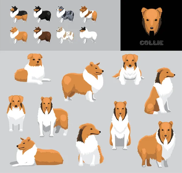 Dog Collie Çizgi Film Vektör Resimlendirme Renk Değişikliği Ayarları