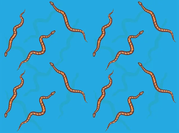 Animal Rainbow Boa Snake Seamless Wallpaper Background — Stock Vector