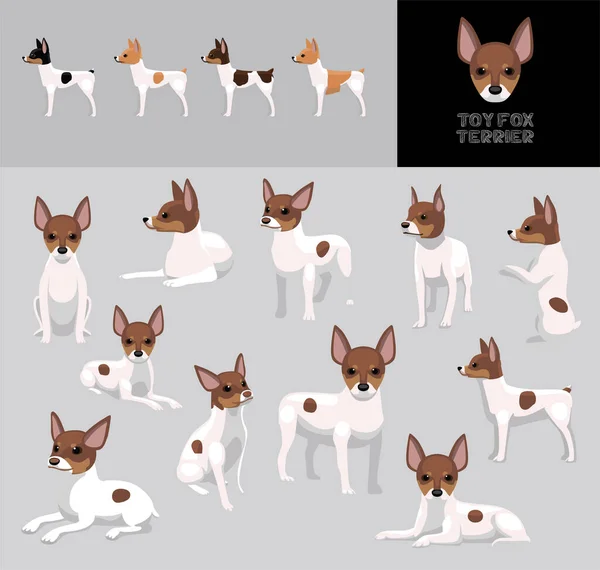 ขของเล Fox Terrier Brown Coat การ นเวกเตอร ภาพประกอบช — ภาพเวกเตอร์สต็อก