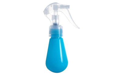 Beyaz arka plan üzerinde izole plastik sisli sprey şişe