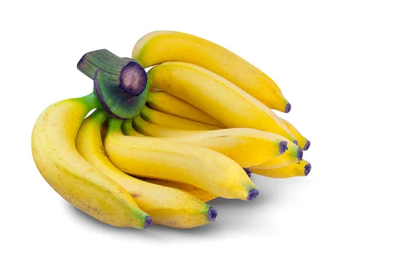 Close Bananas White Background — Stock Photo, Image