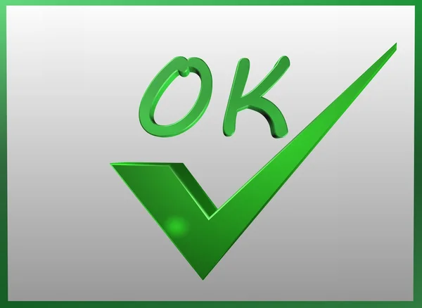 Symbol ok — Stockfoto