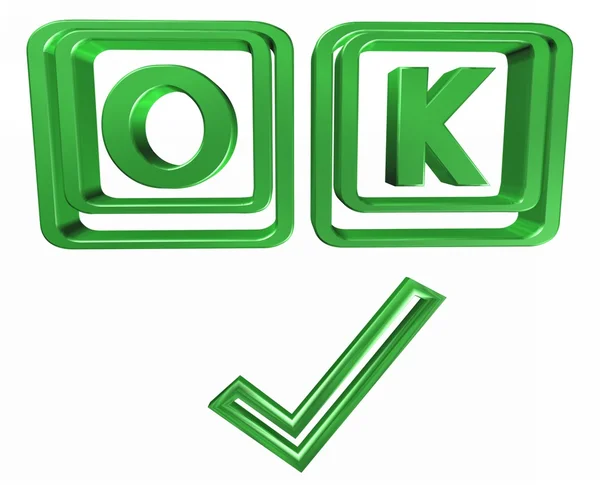 Symbol ok — Stock fotografie