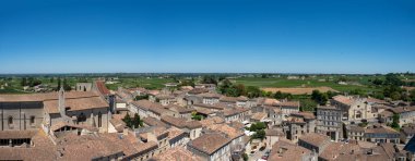Panoramic view of Saint Emilion near Bordeaux France