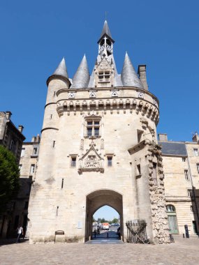 The Porte Cailhaud city gate in Bordeaux France