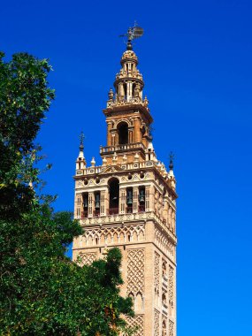 Banderas Verandası 'ndan Sevilla Giralda' nın panoramik görüntüsü