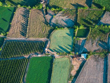 Guadix sahalarında uçan balonla panoramik hava manzarası