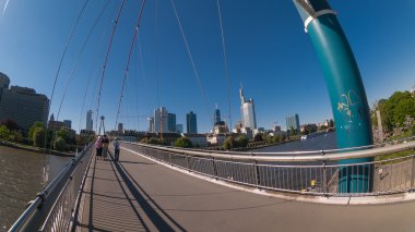 Frankfurt şehir sokak görünümü
